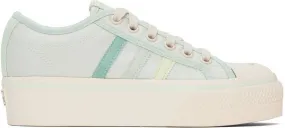 Adidas Originals Green Nizza Platform Sneakers