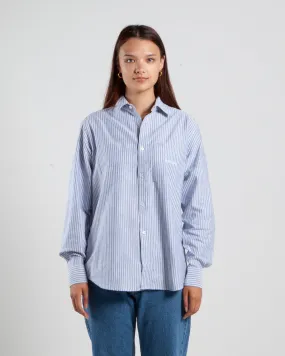 Aries Arise Oxford Stripe LS Shirt White