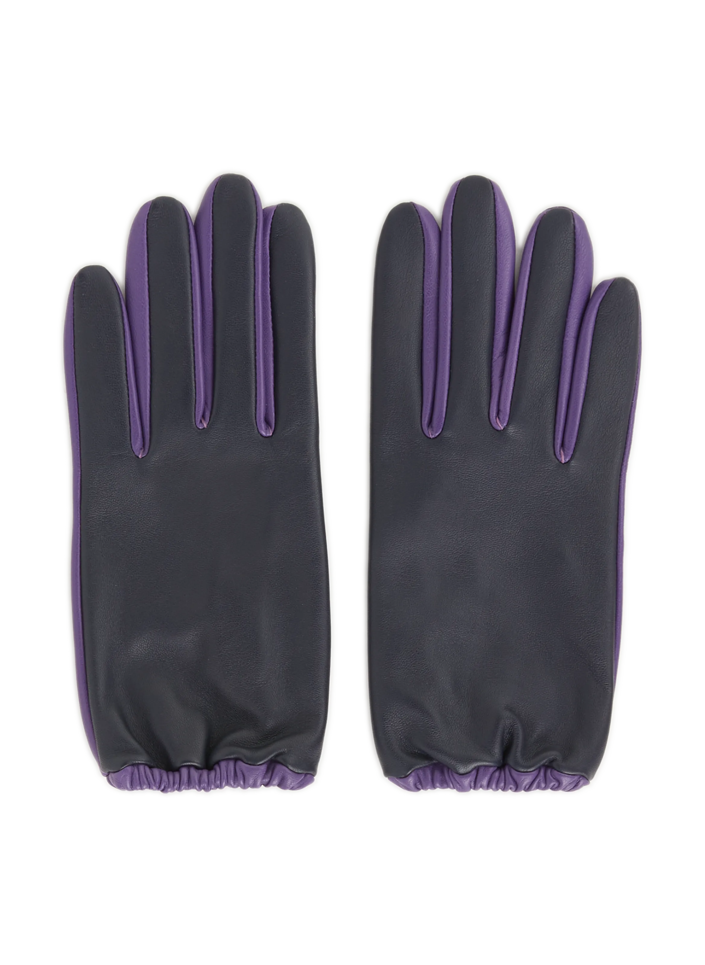 ARISTIDE  Leather gloves - Blue