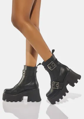 Bandaid Chunky Ankle Boots-