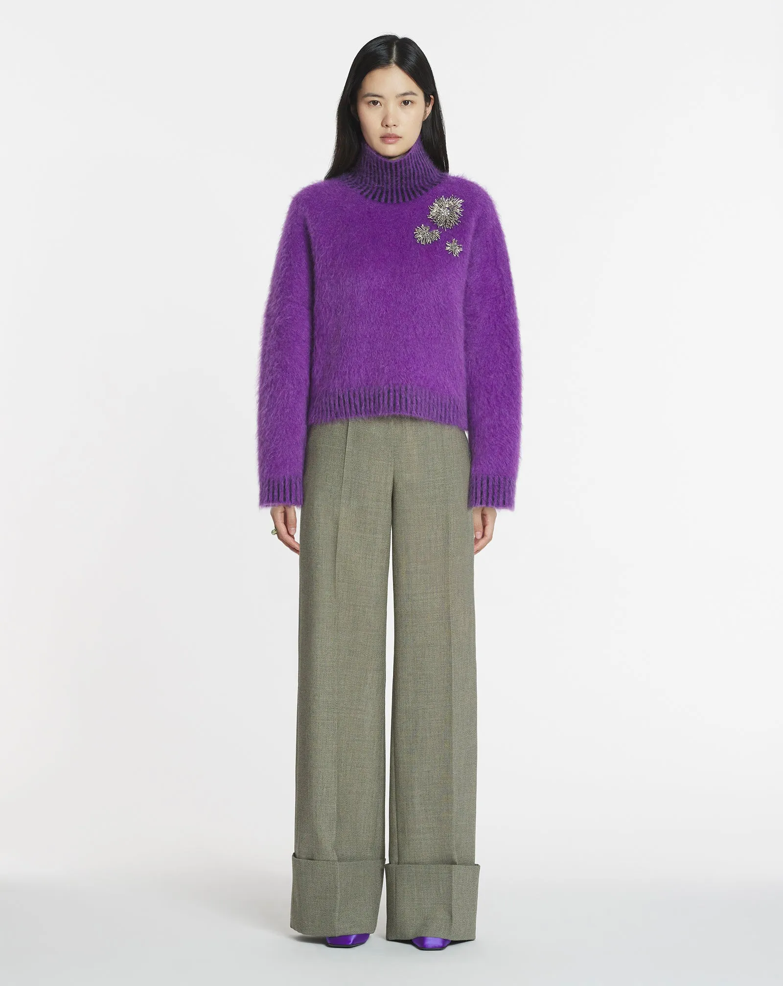 BRUSHED MOHAIR SWEATER