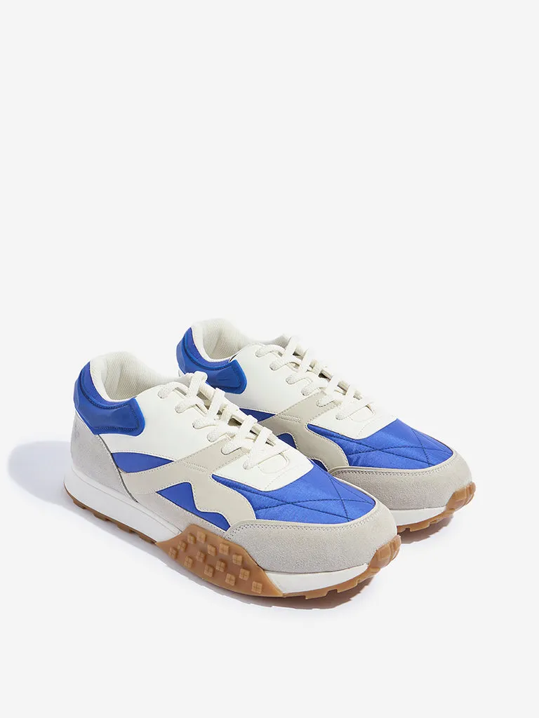 Buy SOLEPLAY Blue Colour-Block Sneakers from Westside