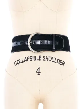 Celine Wide Pony Hair Belt