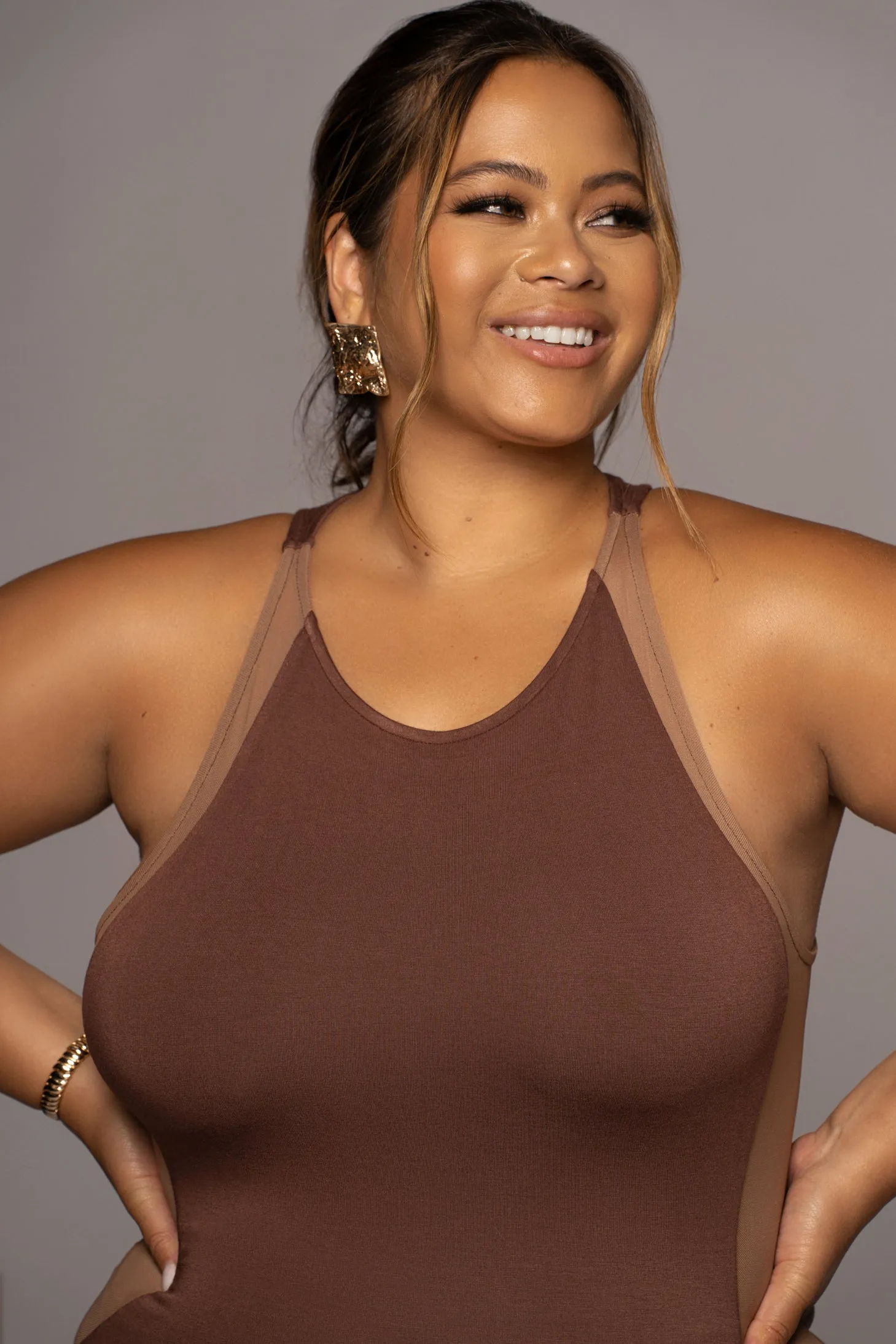 Chocolate The Hills Contrast Dress