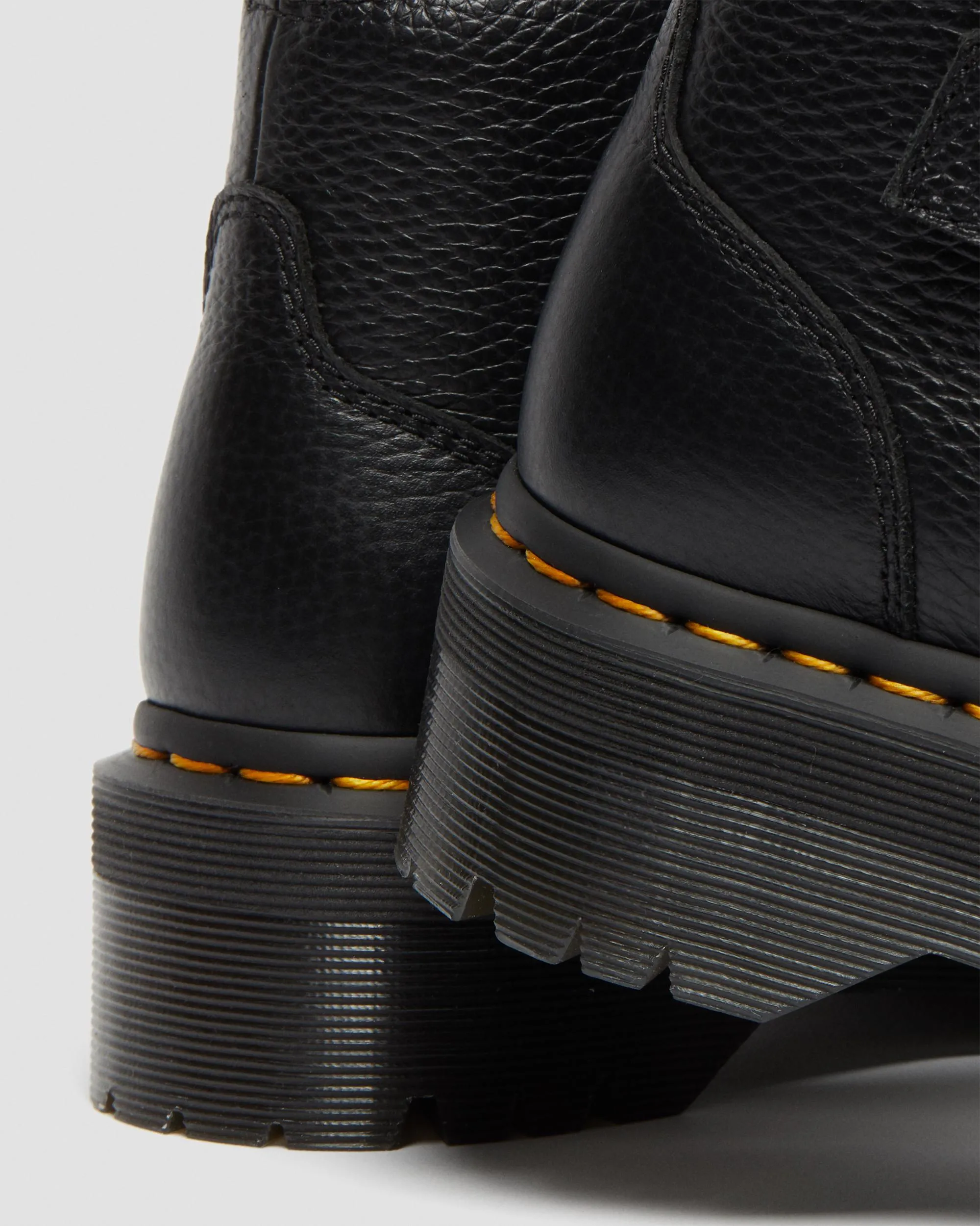 Devon Heart Leather Platform Boots