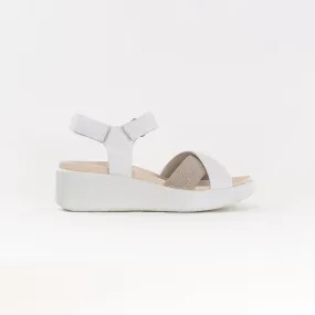 Ecco Flowt Wedge LX W Crossband (Women's) - White