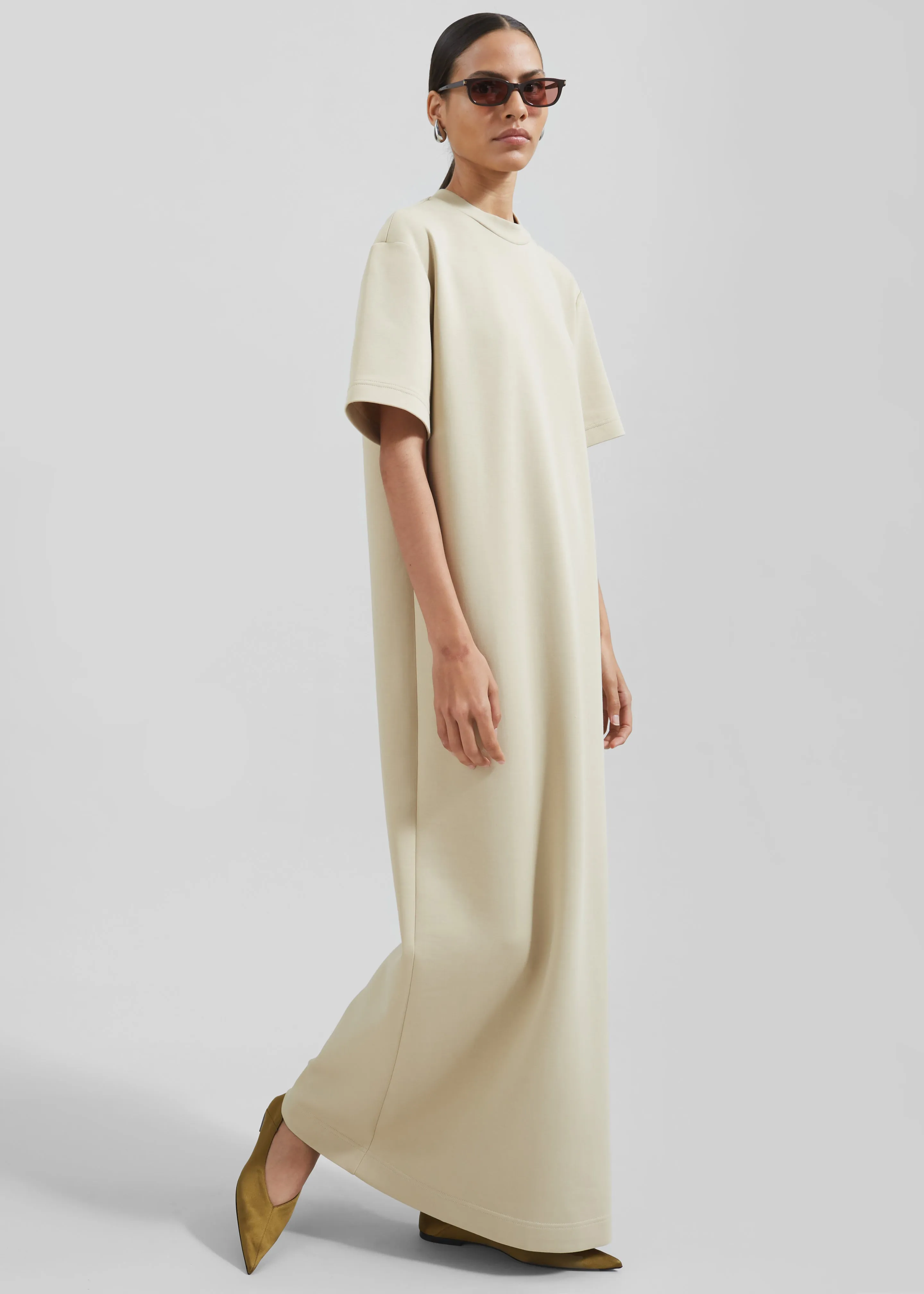Ellis Tee Dress - Beige