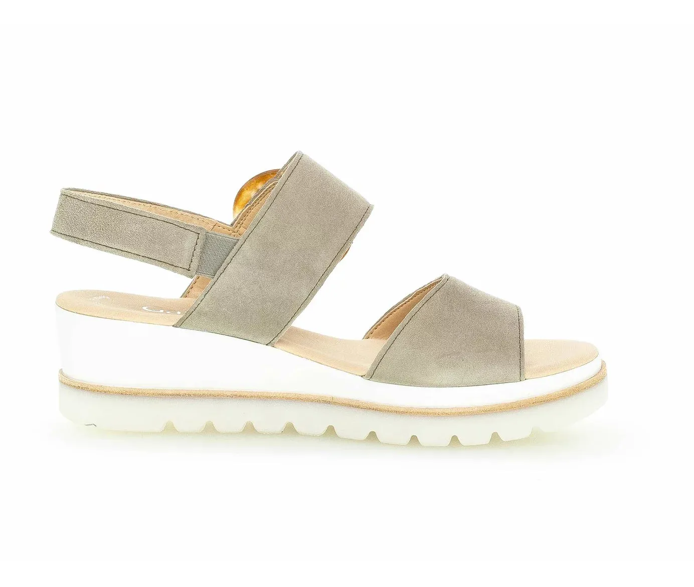 Gabor Women's Platform Sandal 84.645.19 Schilf Reed