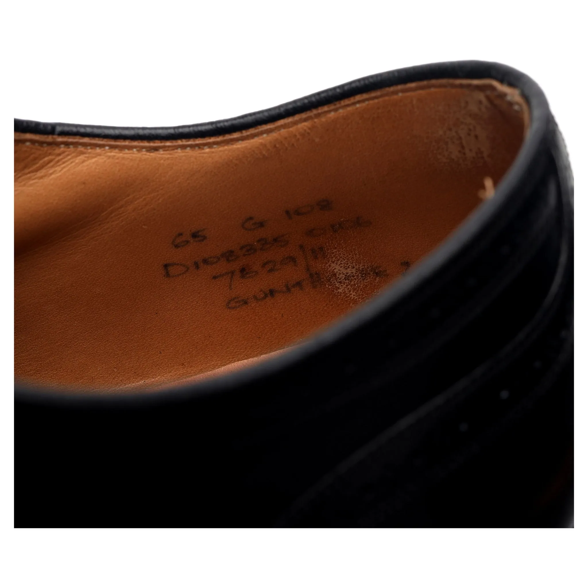 'Gunthorpe' Black Leather Oxford UK 6.5 G
