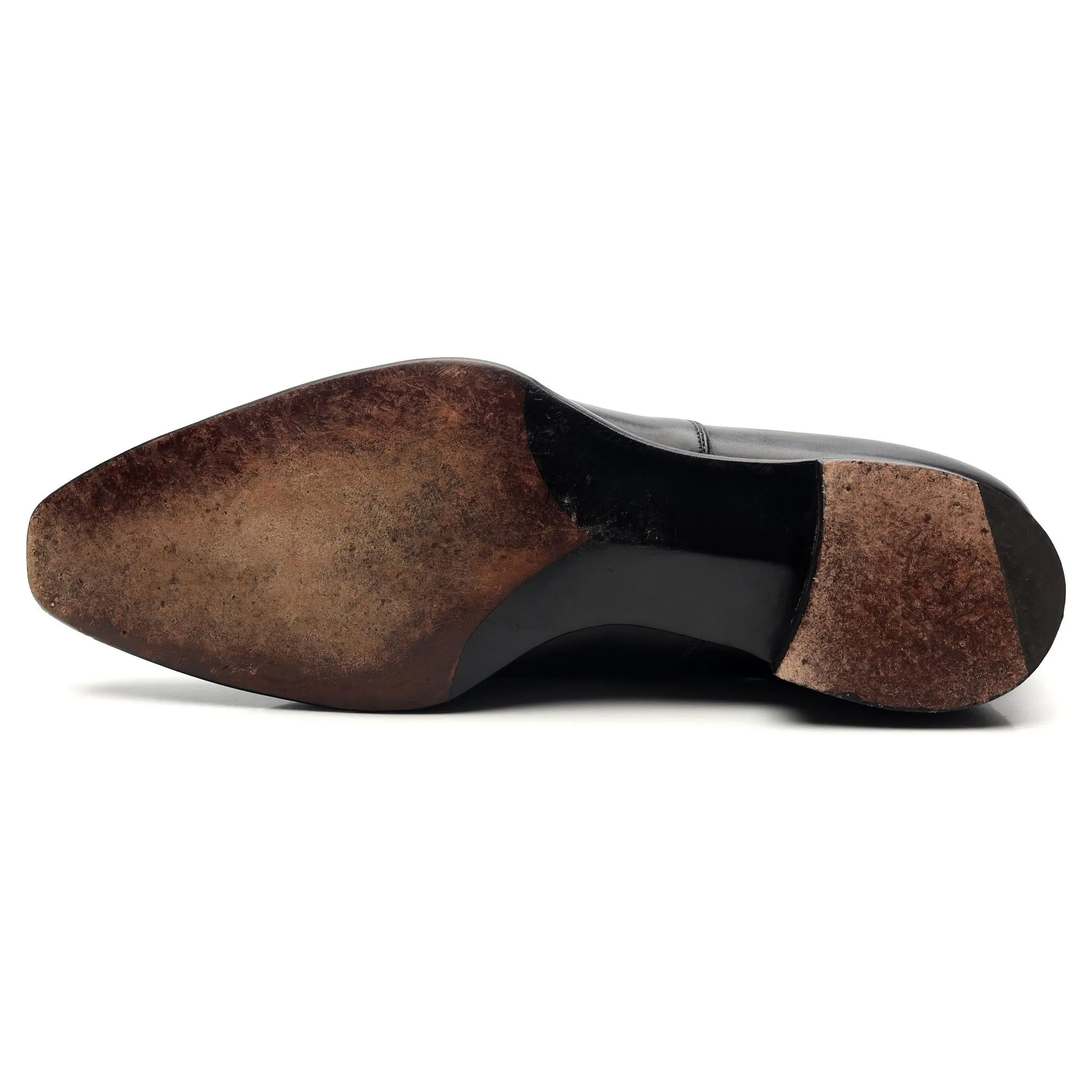 'Harry' Black Leather Oxford UK 12 E