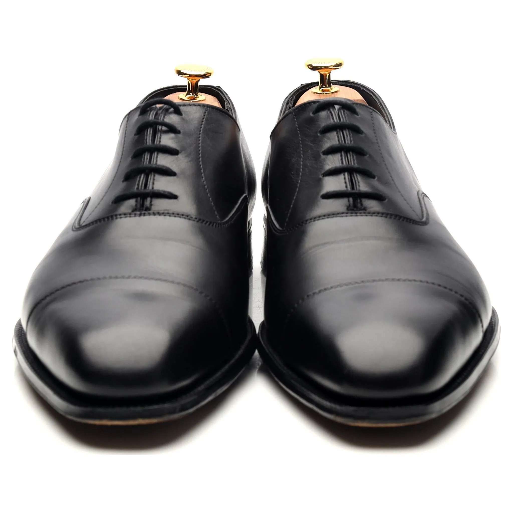 'Harry' Black Leather Oxford UK 12 E