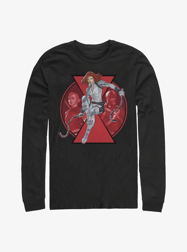 Hot Topic Marvel Black Widow Team Long-Sleeve T-Shirt