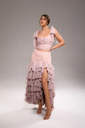 Lala Maxi Nude Skirt