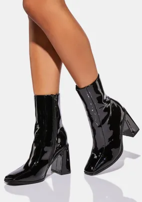 Nami Square Toe Ankle Boots-