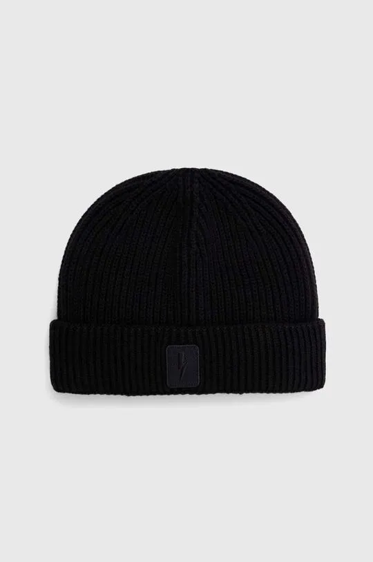 Neil Barett wool blend beanie FISHERMAN BEANIE black color PBCP335.V9505.9600