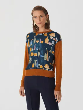 Nice Things Front Woven Sweater