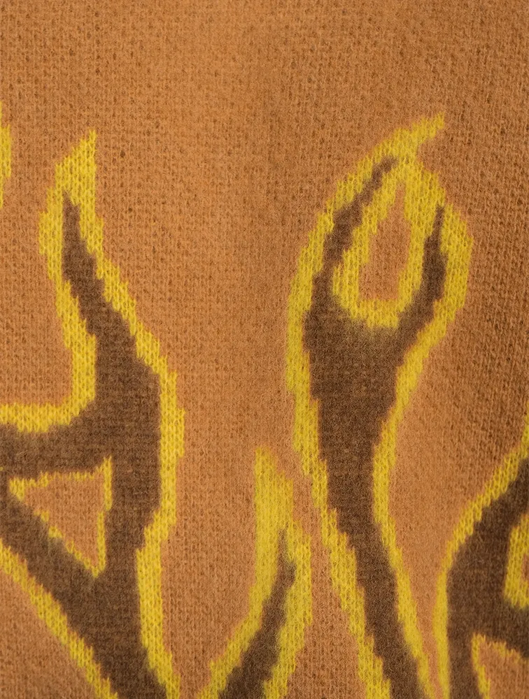 PALM ANGELS Burning Wool Sweater