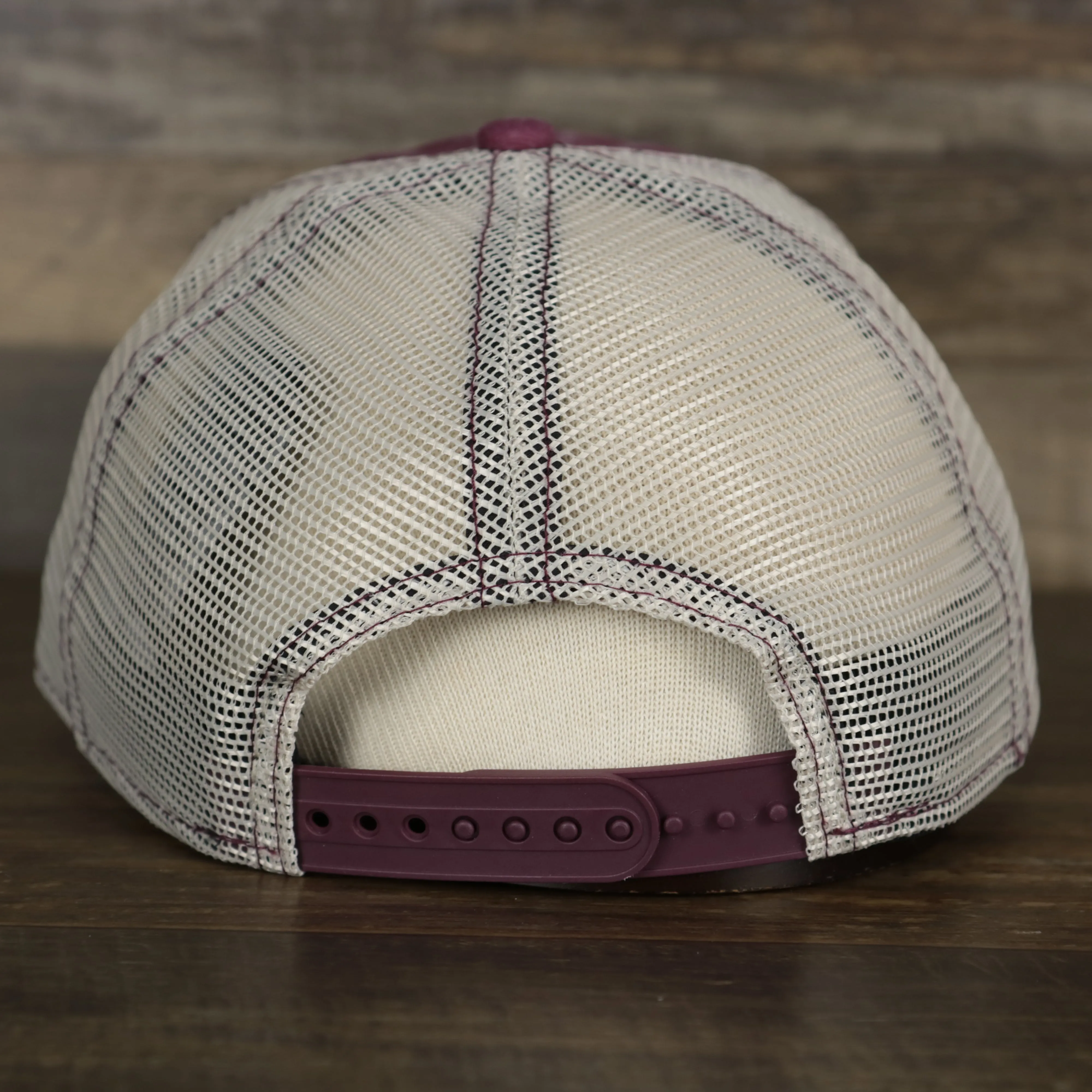 Philadelphia Phillies Cooperstown New Era 9Twenty Washed Trucker Youth hat | Washed Maroon