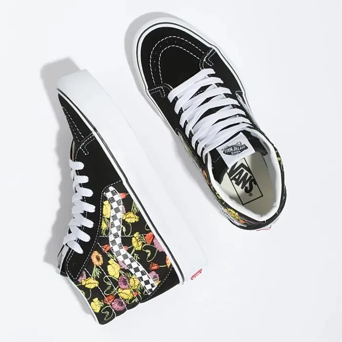 shoes Vans Sk8-Hi Platform 2.0 - Poppy Checkerboard Black/Multi