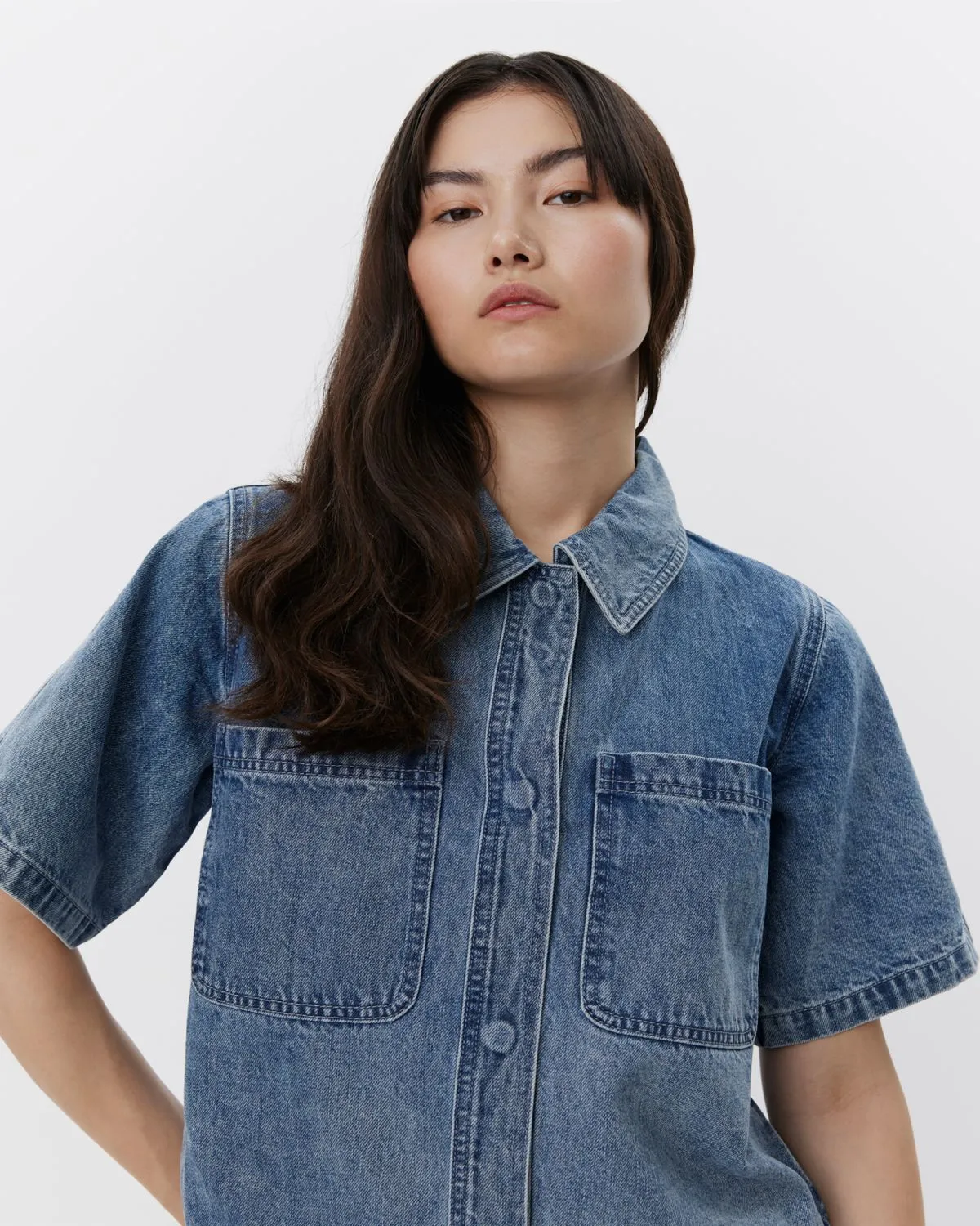 SILJASW SHIRT - Light denim blue