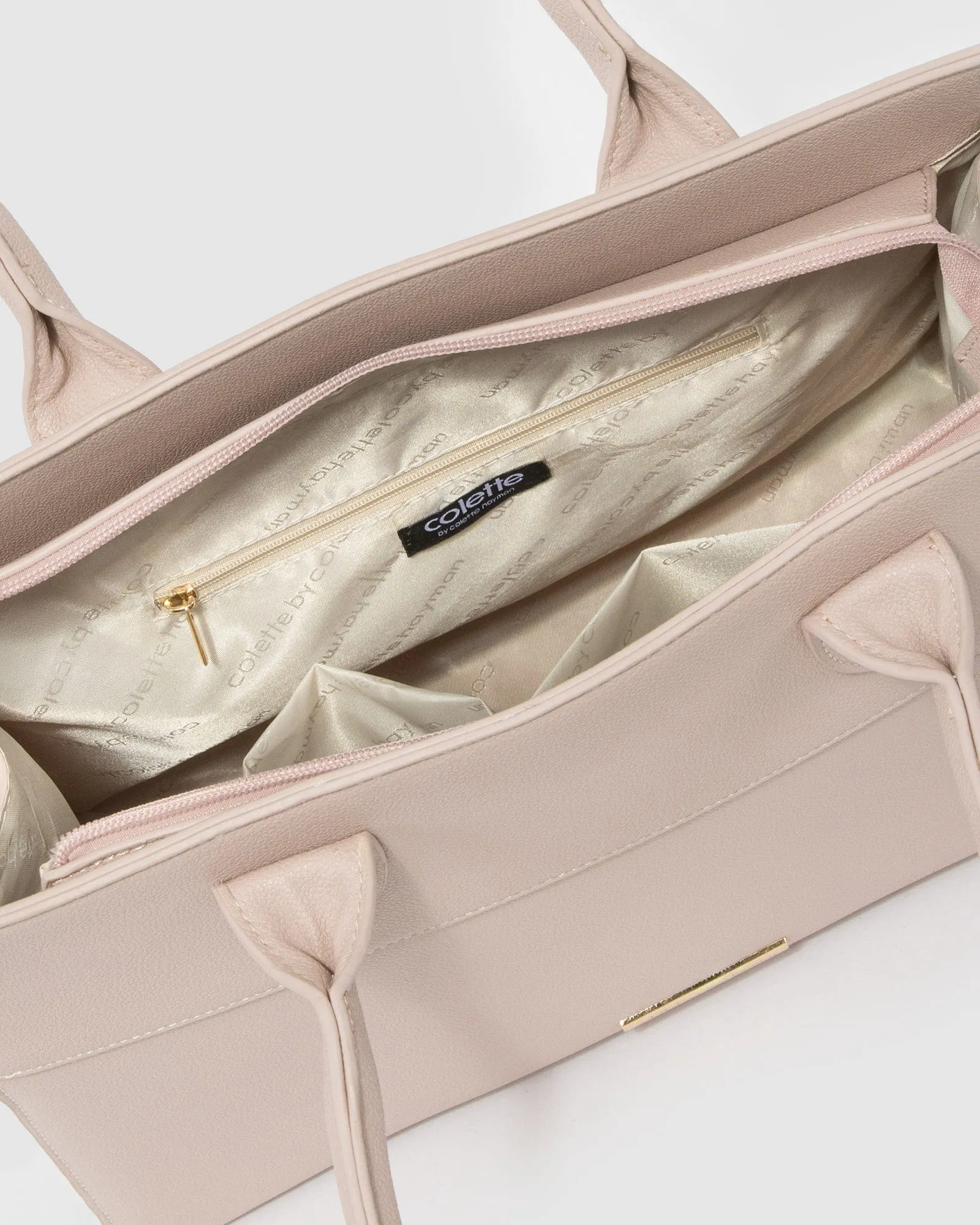 Taupe Tess Large Tote Bag