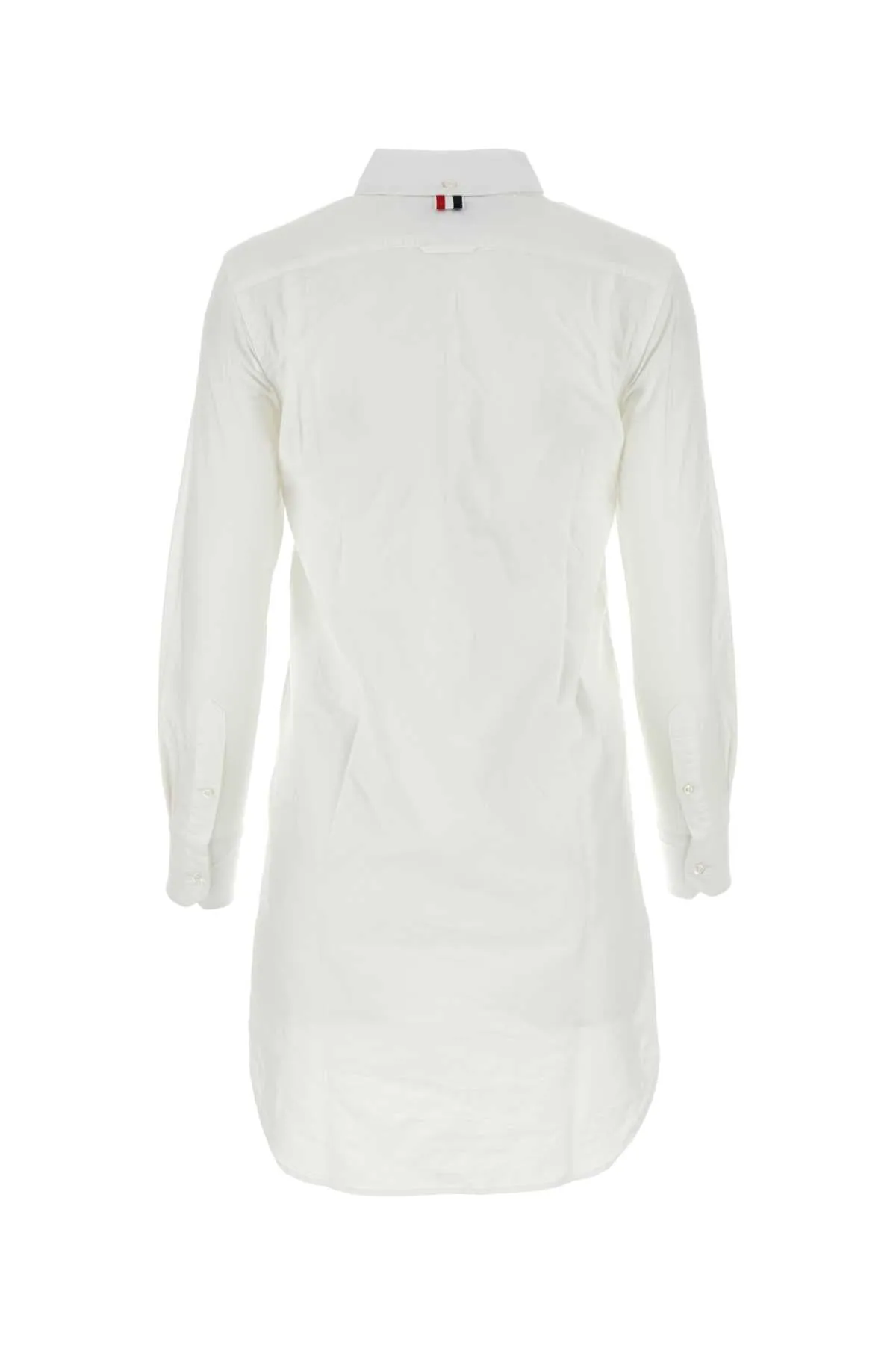 Thom Browne White Oxford Shirt Dress