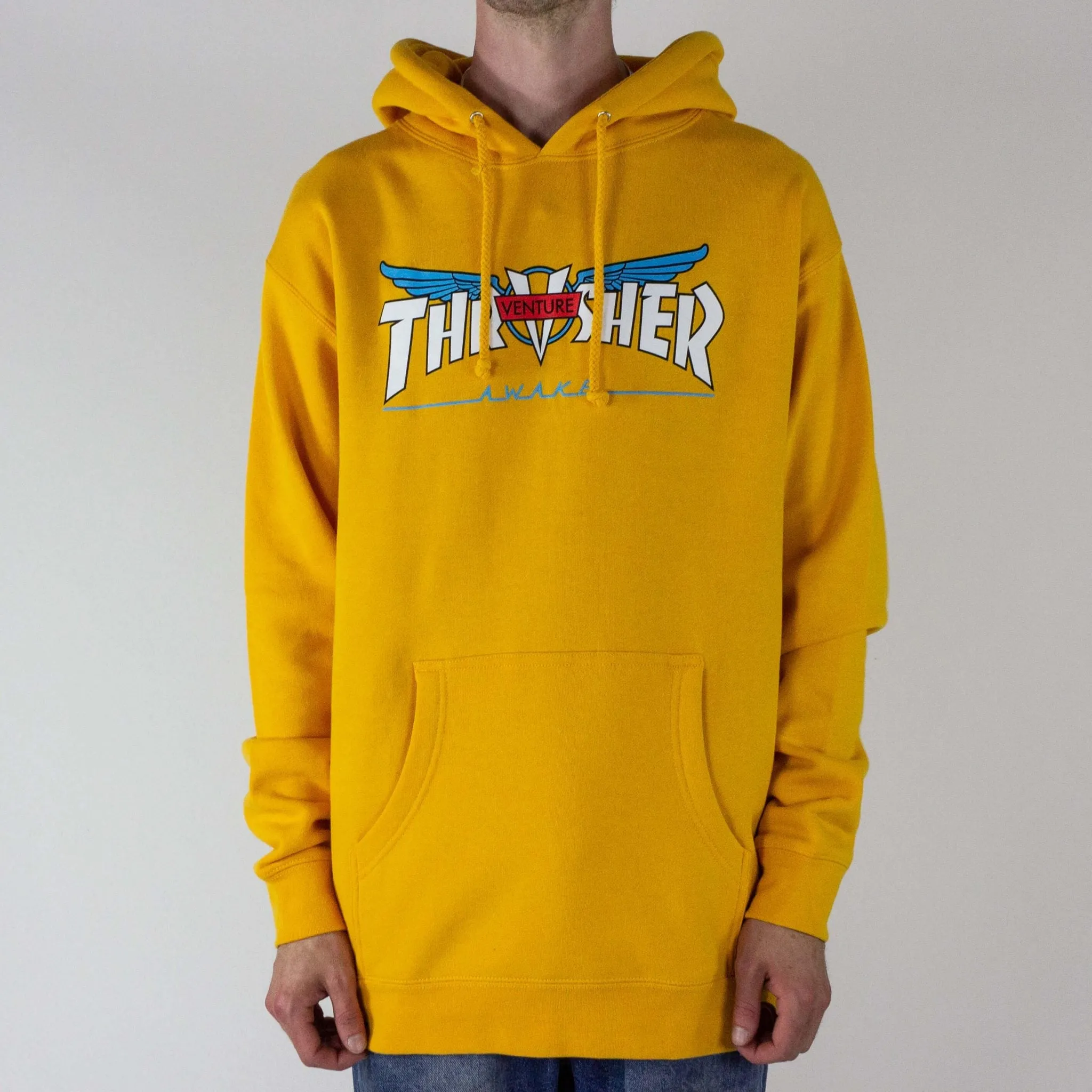 Thrasher Venture Collab Hoodie- Gold exclusive at Remix