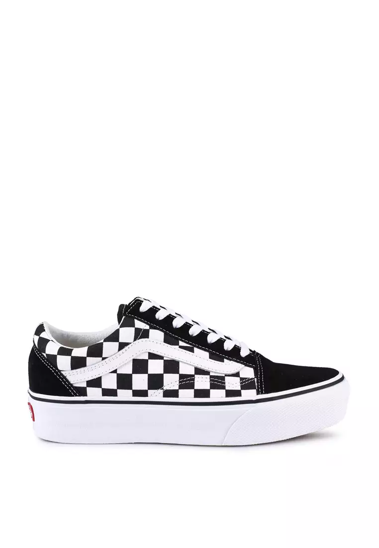 VANS Old Skool Platform Checkerboard Sneakers