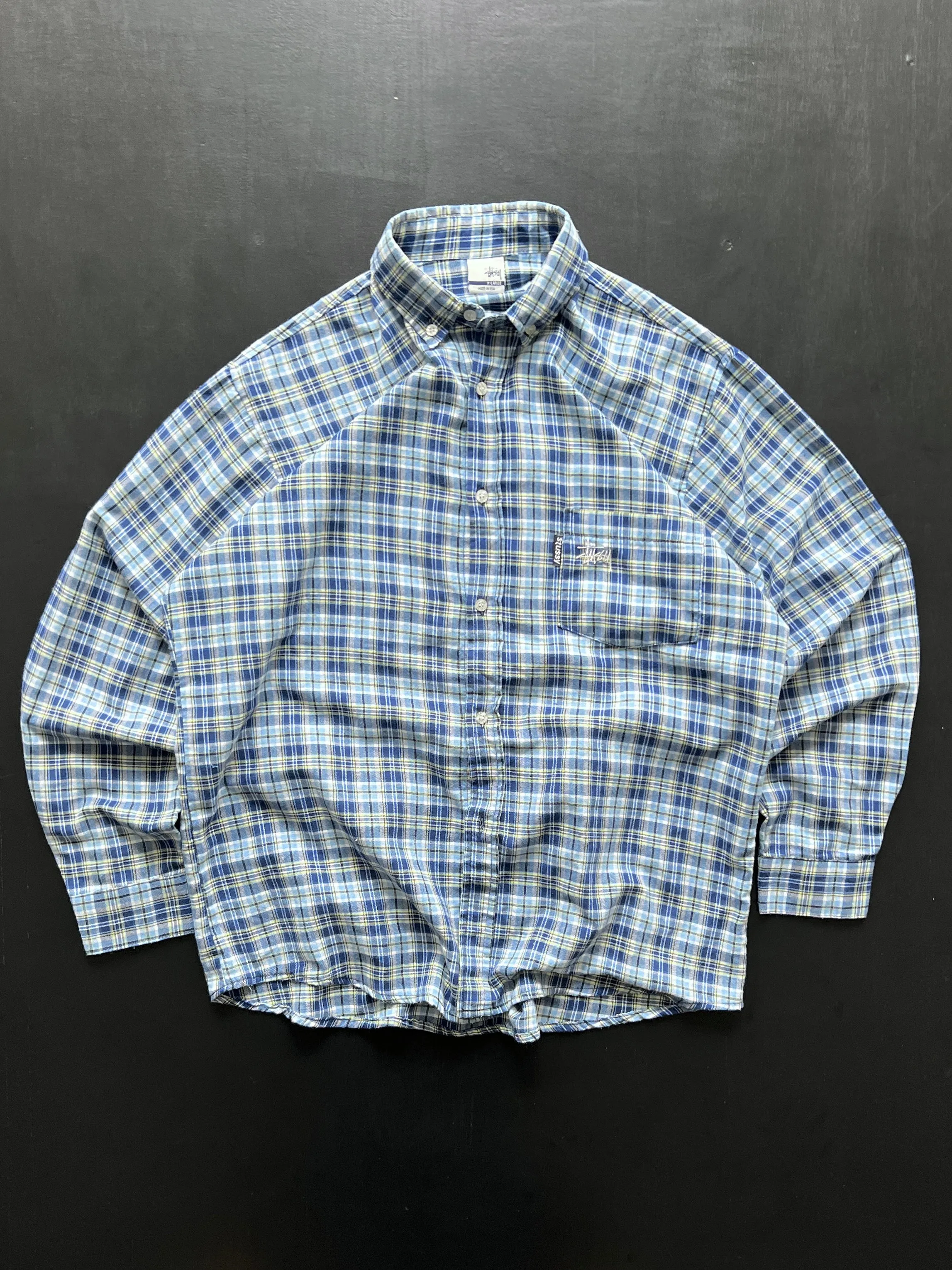 Vintage Stussy Plaid Shirt (L)