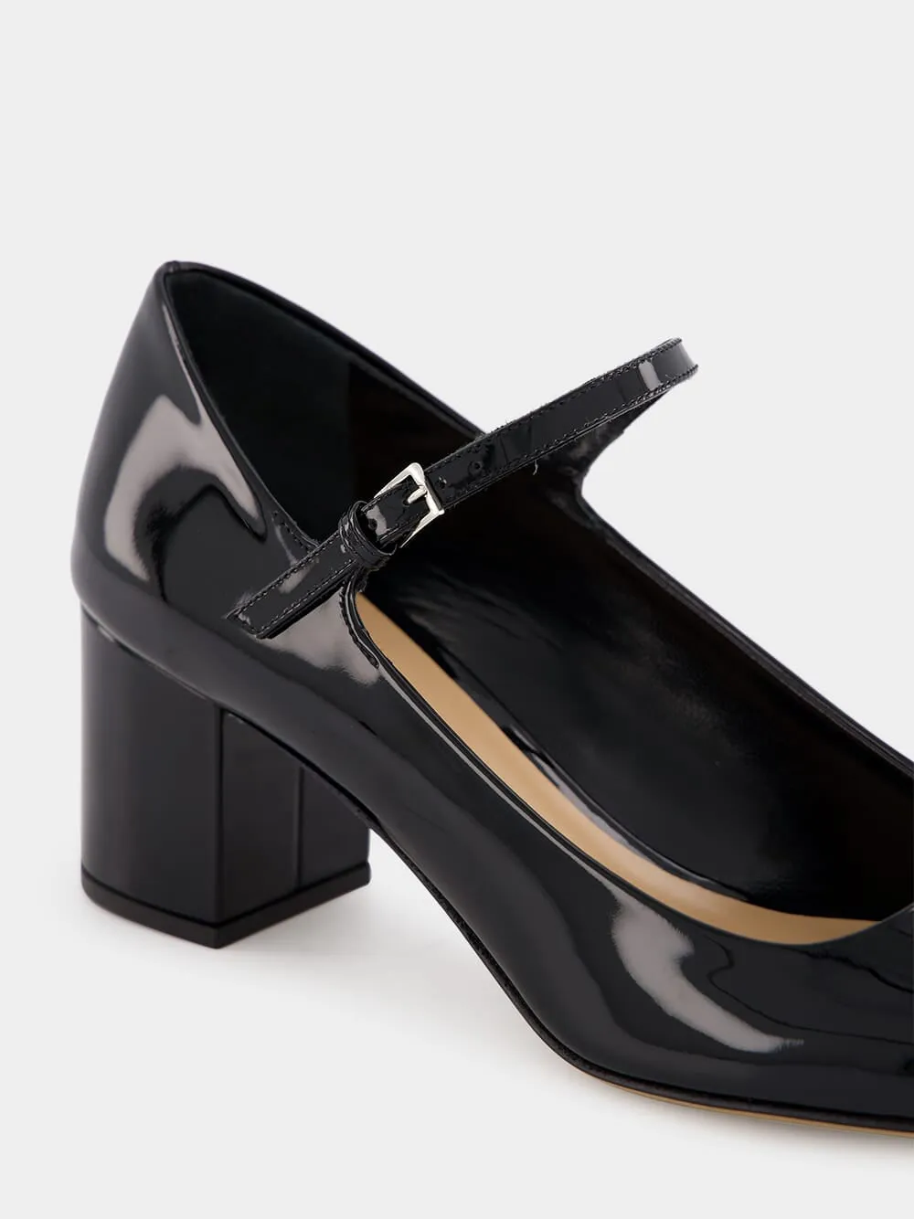 VLogo 60mm Mary Jane Leather Pumps