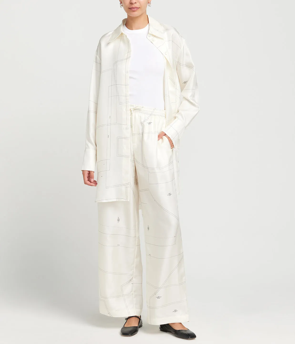 Wide Leg Silk Trouser in Patternmaking