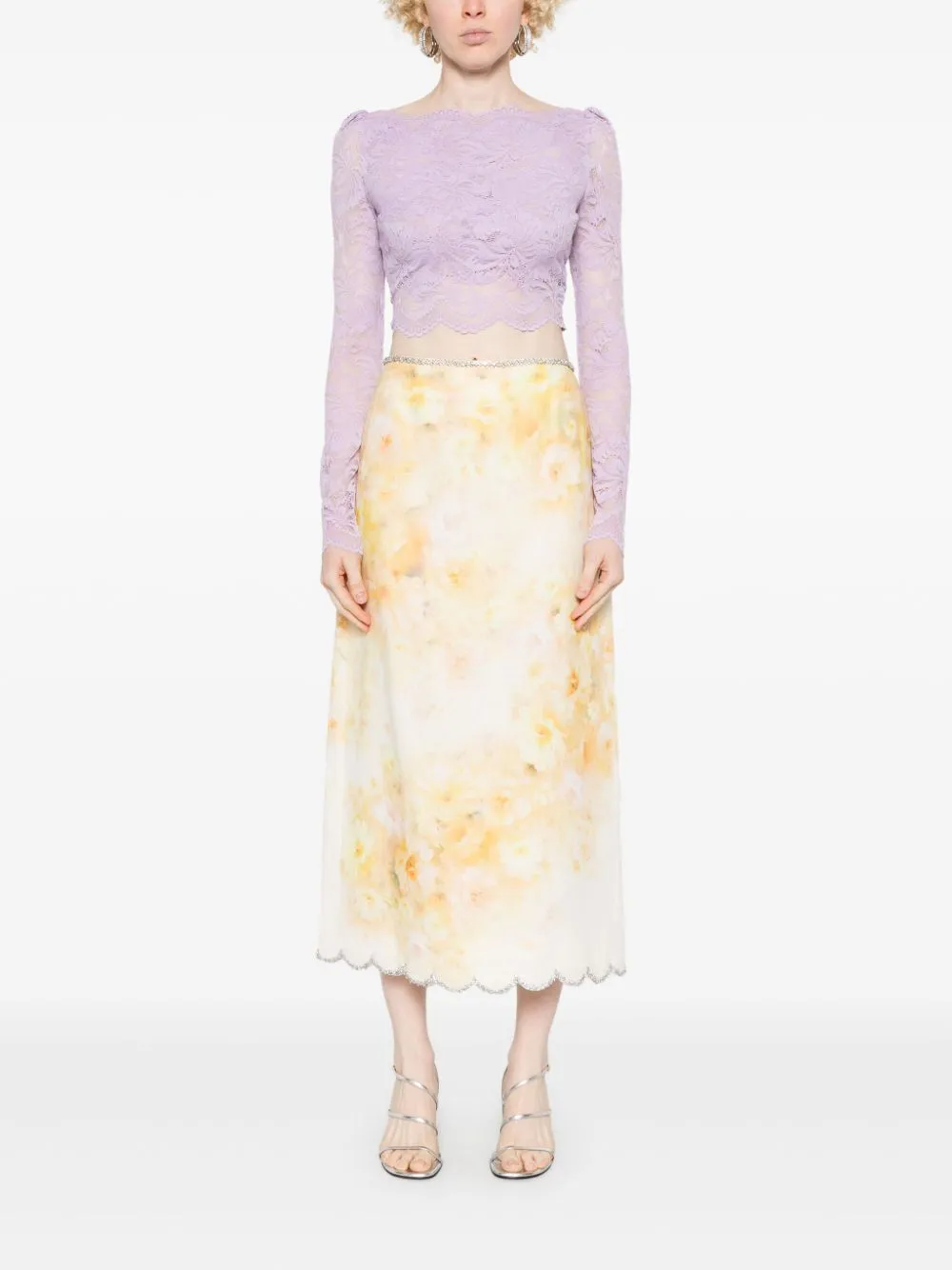 Zimmermann Crush Printed Linen Shirt